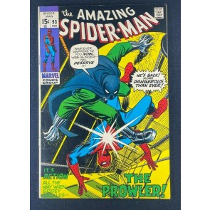 Amazing Spider-Man (1963) #93 VG/FN (5.0) 1st App Arthur Stacy Prowler Romita Sr