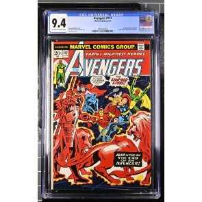 AVENGERS #112 (1973) CGC 9.4 NM OWW PAGES 1ST APPEARANCE MANTIS GOTG |