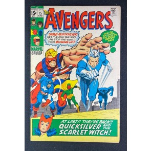 Avengers (1963) #75 FN+ (6.5) John Buscema Quicksilver Scarlet Witch