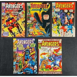 Avengers (1963) #'s 89 90 91 92 93 94 95 96 97 Kree/Skrull War Complete VG/FN
