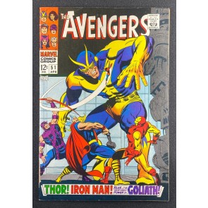 Avengers (1963) #51 VG+ (4.5) Goliath The Collector John Buscema