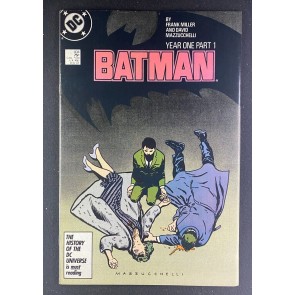 Batman (1940) #404 FN+ (6.5) Frank Miller Cover & Story "Year One" Part 1