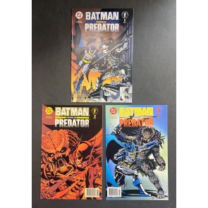 Batman Versus Predator (1991) #'s 1 2 3 Complete VF- (7.5) Lot Andy Kubert