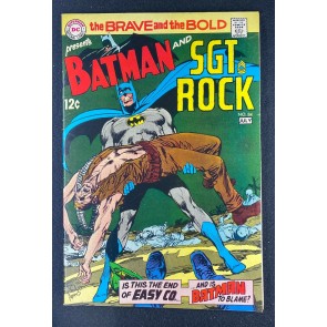 Brave and the Bold (1955) #84 FN+ (6.5) Batman Sgt. Rock Neal Adams Cover & Art