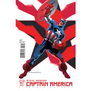 Captain America: Steve Rogers (2016) #1 VF+ 8.5 2nd Print Steranko Variant Cover
