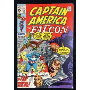 Captain America (1968) #136 FN- (5.5) with Falcon