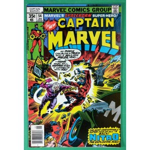 Captain Marvel (1968) #54 FN+ (6.5)  vs Nitro
