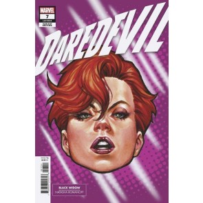 Daredevil (2022) #7 NM Black Widow Mark Brooks Headshot Variant Cover