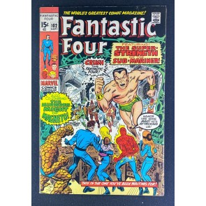 Fantastic Four (1961) #102 FN (5.5) John Romita Jack Kirby Sub-Mariner