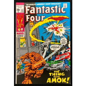 Fantastic Four (1961) #111 VF- (7.5) John Buscema Cover & Art