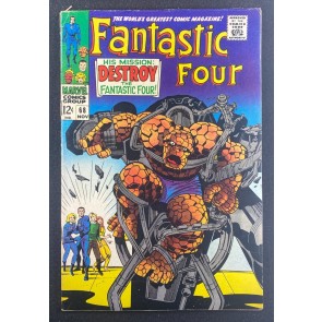 Fantastic Four (1961) #68 FN+ (6.5) Jack Kirby Mad Thinker
