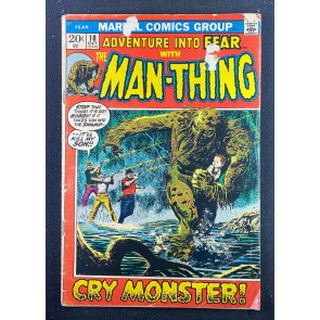 Fear (1970) #10 GD (2.0) Man-Thing begins solo series Origin Retold