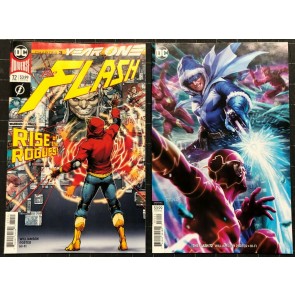 The Flash (2016) #72 NM (9.4) regular & variant cover set Year One part 3