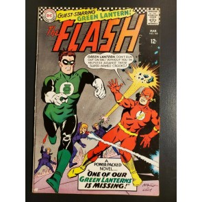 Flash Comics #168 (1967) VF- (7.5) Green Lantern crossover cover/story|