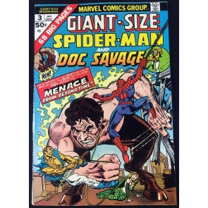 Giant-Size Spider-Man (1975) #3 FN/VF (7.0) guest starring Doc Savage