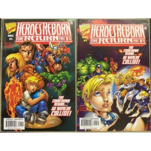 HEROES REBORN THE RETURN COMPLETE 4 ISSUE SET LOT OF 7