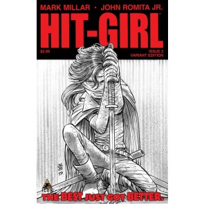 Hit-Girl (2012) #2 VF/NM-NM John Romita Jr Sketch 1:25 Variant Cover Icon