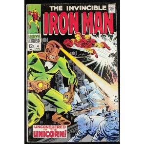 Iron Man (1968) #4 VG/FN (5.0)  vs Unicorn