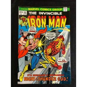 Iron Man (1968) #66 VF- (7.5) Gil Kane Thor Battle Cover