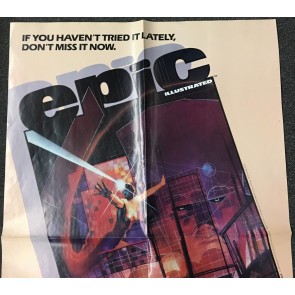 Last Galactus Story promo poster 1984 Bill Sienkiewicz art measures 21.5