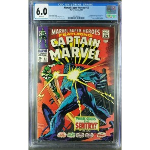 Marvel Super-Heroes #13 (1968) CGC 6.0 F WP 1st App Carol Danvers (1972967012)|