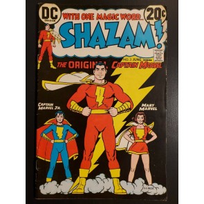 Shazam #3 (1973) F- (5.5) Ms. Marvel Capt. Marvel Jr. Cover C.C. Beck art|