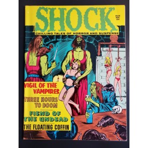 Shock Vol. 3 #1 VF (8.0) 1971 Stanley Pub Vampires! Bondage cover! White Pages|