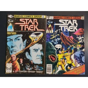 STAR TREK #1, #4 (1980) VF (8.0) / F (6.0) LOT OF 2 SCI-FI |