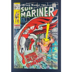 Sub-Mariner (1968) #19 FN (6.0) Marie Severin Cover & Art 1st App Stingray