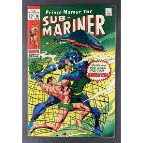 Sub-Mariner (1968) #10 VF- (7.5) Gene Colan Cover & Art