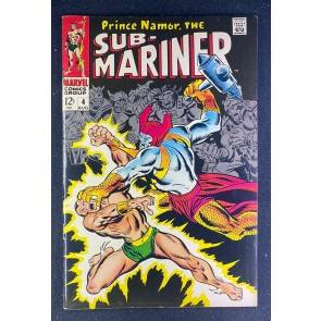 Sub-Mariner (1968) #4 VF+ (8.5) Attuma Battle Cover John Buscema Cover/Art
