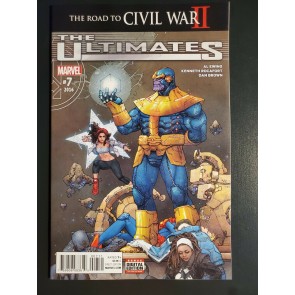 The Ultimates #7 (2016) NM- 9.2 Marvel Thanos America Chavez Cosmic Cube cover|