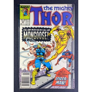 Thor (1966) #391 VF (8.0) 1st App Eric Masterson Mongoose Spider-Man Ron Frenz