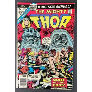 Thor Annual (1966) #5 VF- (7.5) 1st App Hoenir/Lodur Jack Kirby John Buscema Art